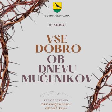 ŽUPANOVA ČESTITKA OB DNEVU MUČENIKOV